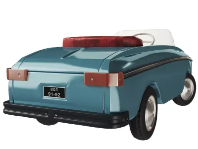 Pedal car Moskvich AZLK 3D model