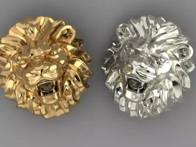 Lion face 3D print model purchase