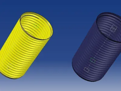 British Standard Pipe Parallel Taper  threads ISO 228-1 ISO 7-1 3D print model