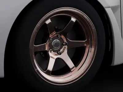 Cosmis Racing XT 006R Aftermarket Wheel Low-poly 3D model