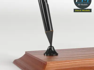 Double pen stand 3D model