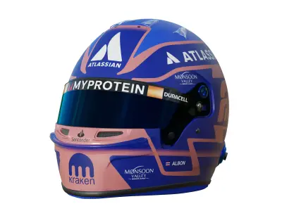 F1 Alex Albon Helmet 2025 3D model
