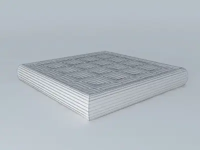 Futon cushion 50x50 Free 3D model