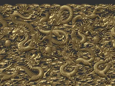 Nine Dragons 3D print model