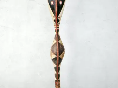 Old Baga Serpent Post Guinea 3D model