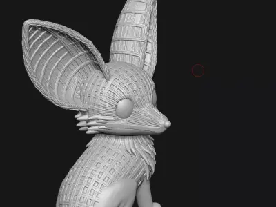 Fennec fox 3D print model