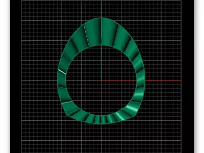free gold ring free Free 3D print model