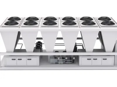 Air Conditioning Unit v2 3D model