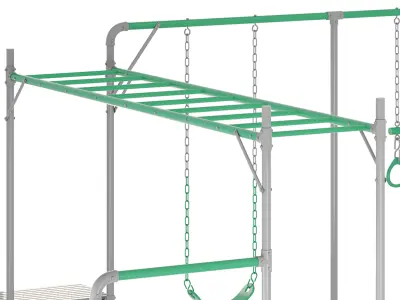 JUNIOR JUNGLE KURANDA MONKEY BARS 3D model