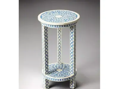 Bull Ouitchambo Bone Inlay End Table 3D model