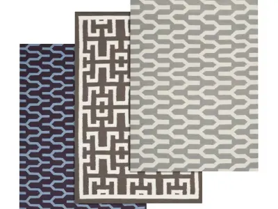 Rug Set 2057 3D model