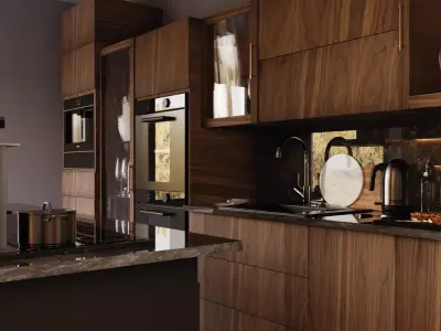 Interior - Kitchen - 190824 3D model