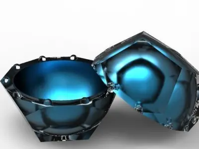 dodecahedron luxury ringbox 3D print model