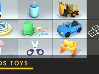 Kids Toys 3D Model Pack
