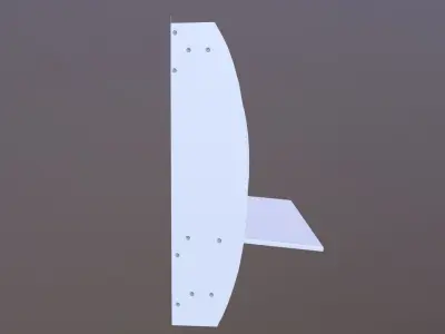 Wall Mounted Desk 3D model