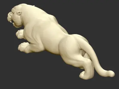 leopard lion 3D print model