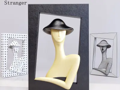 figurines 4 in 1 3D model