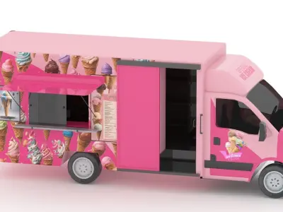 Ice Cream Truck 3D model