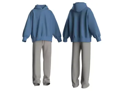 Male tracksuit 3D model
