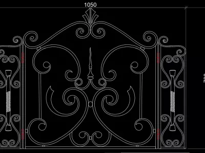 Fire Protection Neoclassical Style BLacksmith Viet Nam 3D model