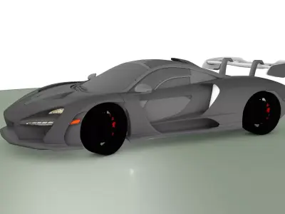 Generic Sports Car Low-poly 3D model