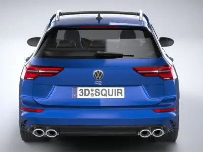 Volkswagen Golf R Estate 2022 3D model