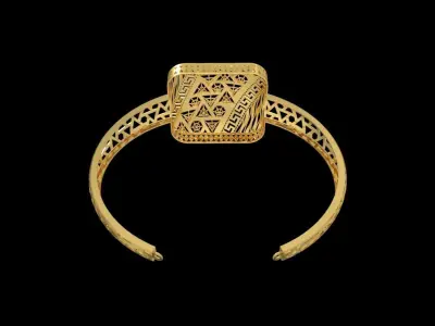 Fusion Gold Wristband RABBW12 3D print model