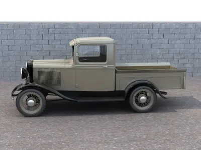 Classic Pickup 3D model purchase