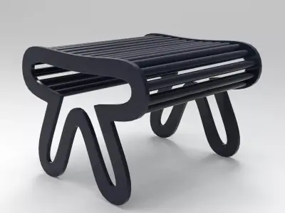 Fly Stool Low-poly 3D model