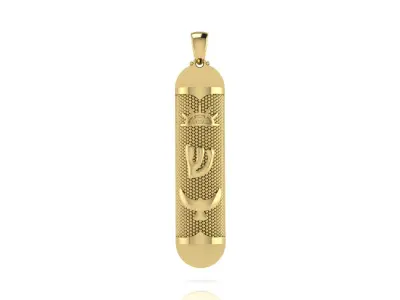 Mezuzah Pendant 3D print model