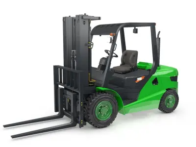 Forklift Animated  Long 3D model