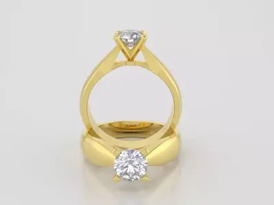 Round 0-75-CT Quarter Round Profile Shank Width 3-75mm 3D print model