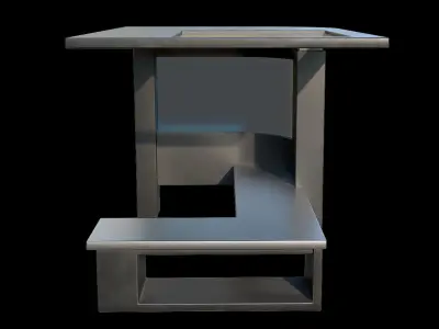 Game Ready Bus Stop 25 Low-poly 3D model