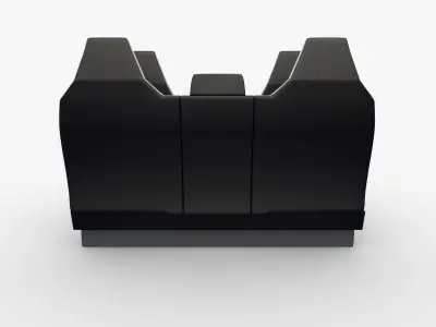Tesla Cybertruck Seats White 3D model