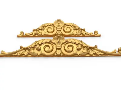 Classic carved decor ornament 362 3D model