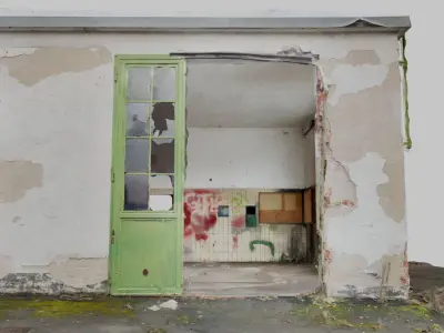 abandoned garage 3D model