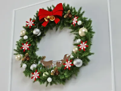 Christmas Wreath 3D model