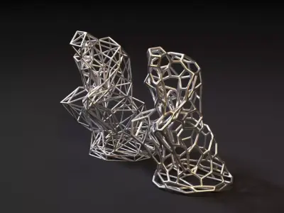 Thinker voronoi 3D print model