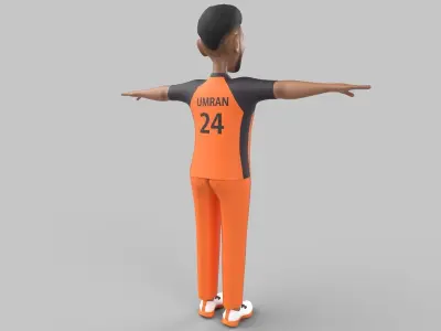 Umran  Malik 3D model