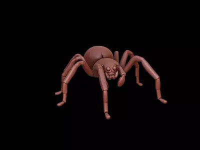 Spider Animal Sculpture 3D print model
