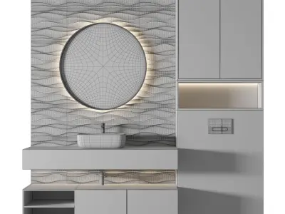 Luxury Bathroom 190 3D model