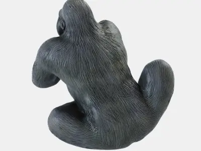 Figurine Gorilla 3 3D model