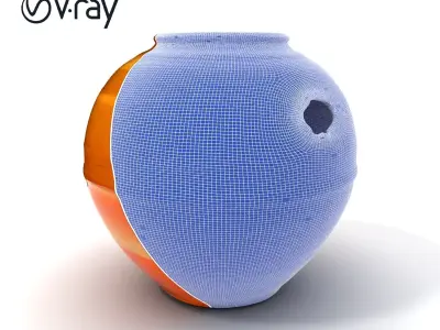 Antique Clay Pottery Model Pack Low-poly 3D model