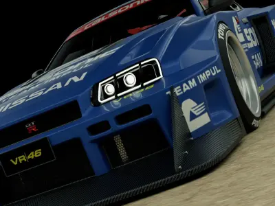 Nissan Skyline R34 Calsonic Livery 3D model