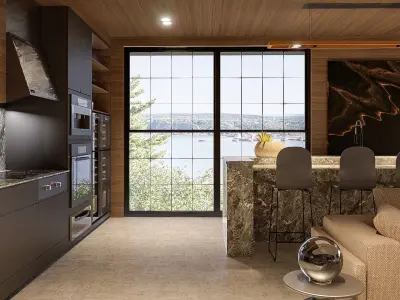 Modern living - C4 3D model