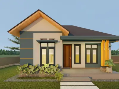 DESAIN RUMAH TINGGAL 3D model
