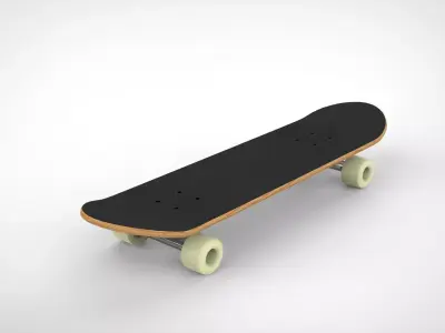 Skateboard 3D model 5