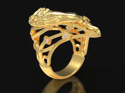 HEART HUG RING  3D print model