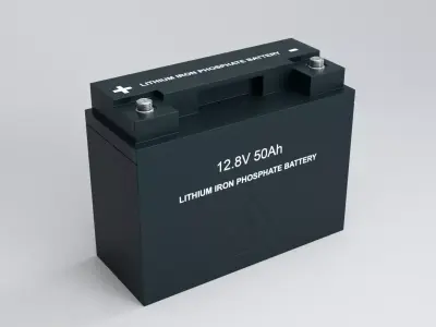 Car Battery Low Poly PBR 3D Model Low-poly 3D model