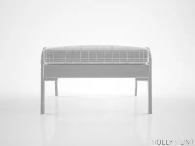 Holly Hunt Harlow Ottoman 3D model